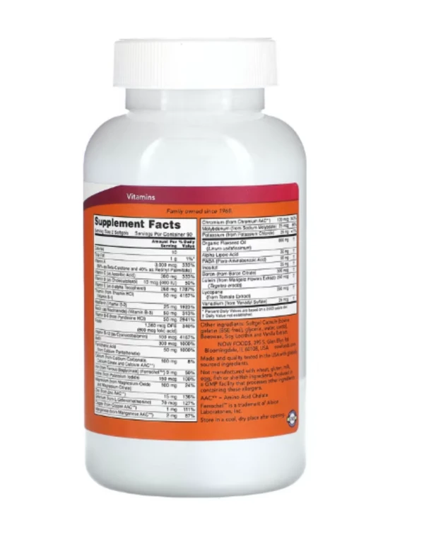 NOW Foods, Liquid Multi Gels, 180 Softgels