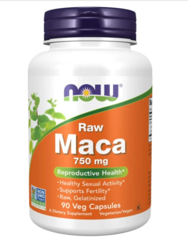 NOW Foods, Maca, Raw, 750 mg, 90 Veg Capsules