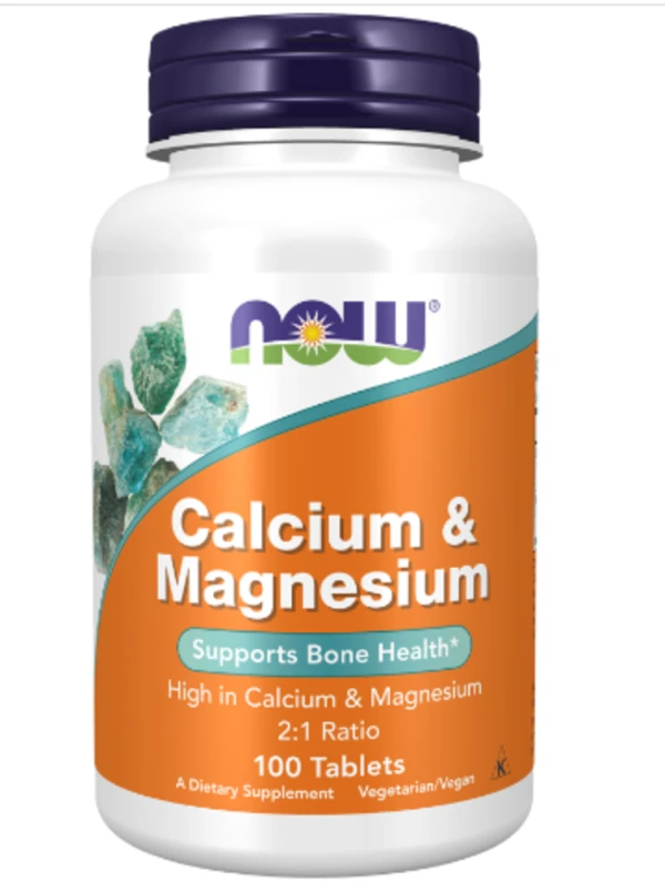 Now Foods, Magnesium & Calcium, 100 Tablets