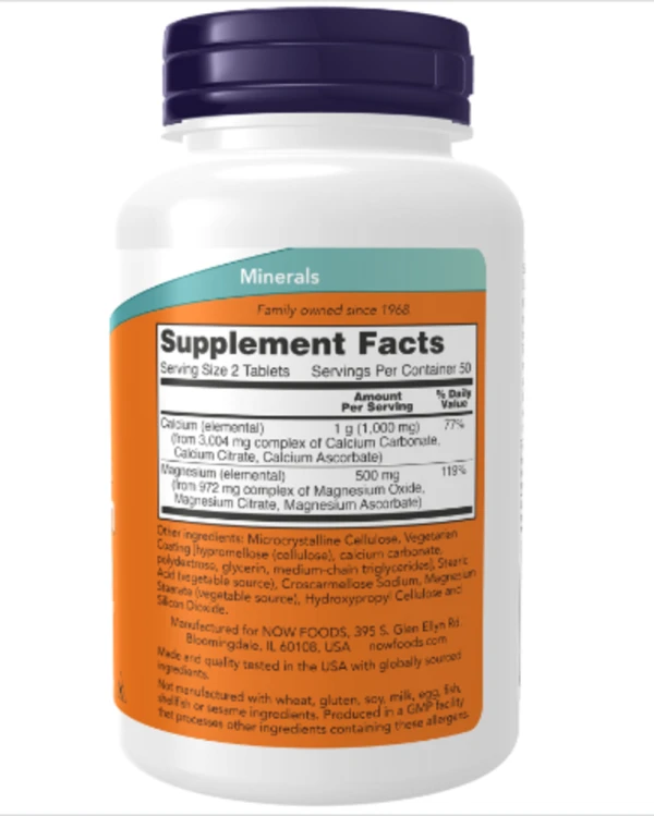 NOW Foods, Magnesium & Calcium, 250 Tablets