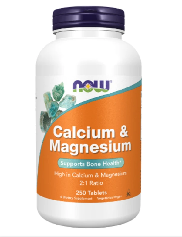 NOW Foods, Magnesium & Calcium, 250 Tablets