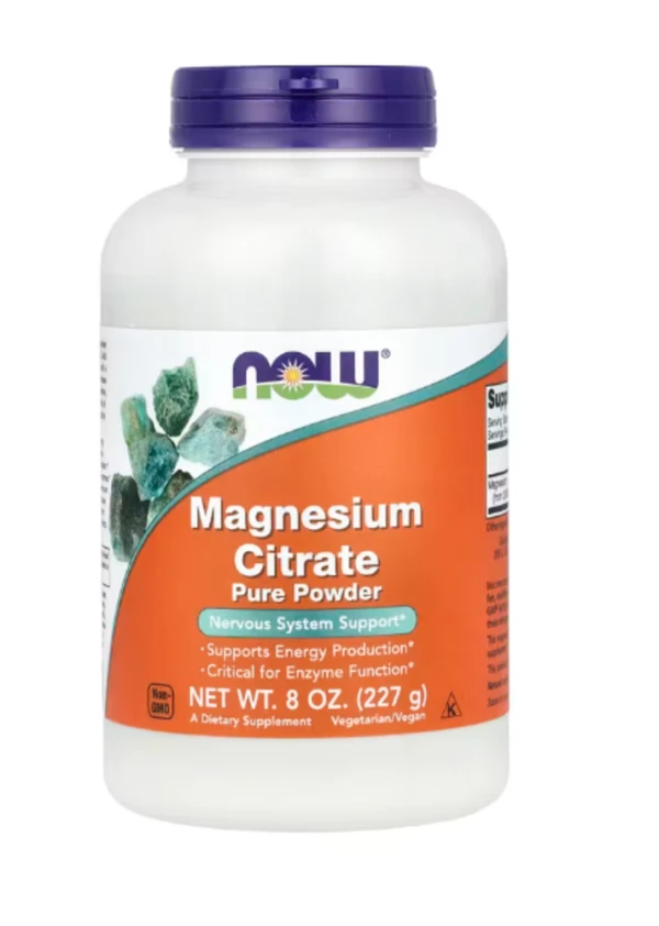 NOW Foods, Magnesium Citrate Pure Powder, 8 oz (227 g)