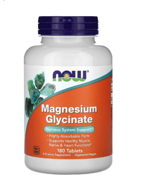 NOW Foods, Magnesium Glycinate, 180 Tablets