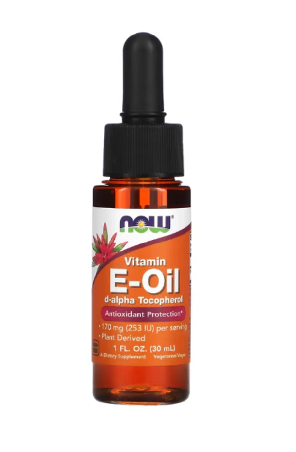 Now Foods, Natural E-Oil, Antioxidant Protection, 1 fl oz (30 ml)