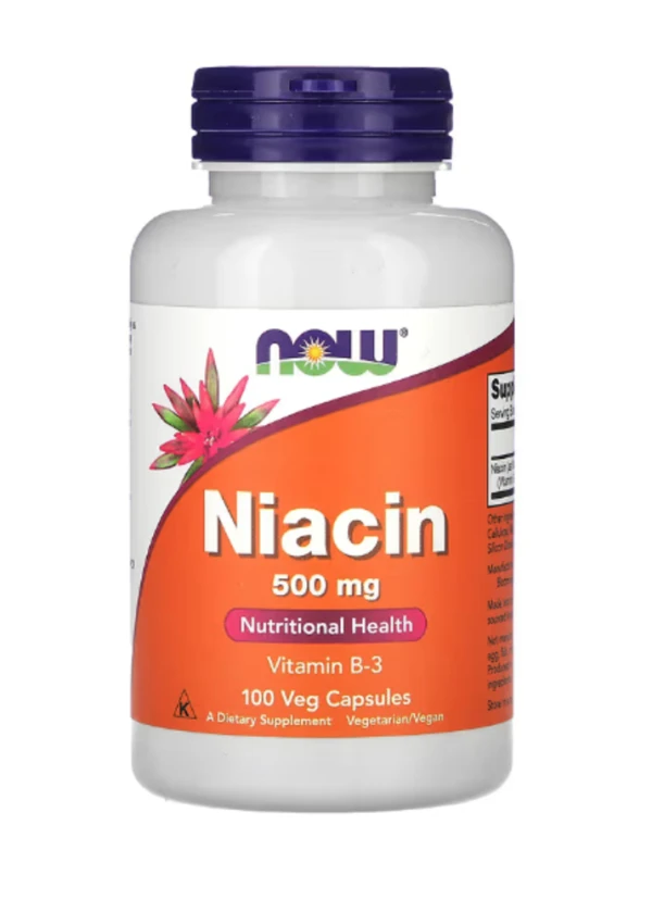 Now Foods, Niacin, 500 mg, 100 Capsules