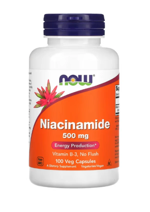 Now Foods, Niacinamide, 500 mg, 100 Capsules