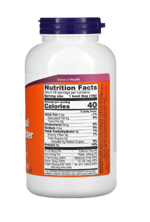 NOW Foods, Nutritional Yeast Powder, 10 oz (284 g)