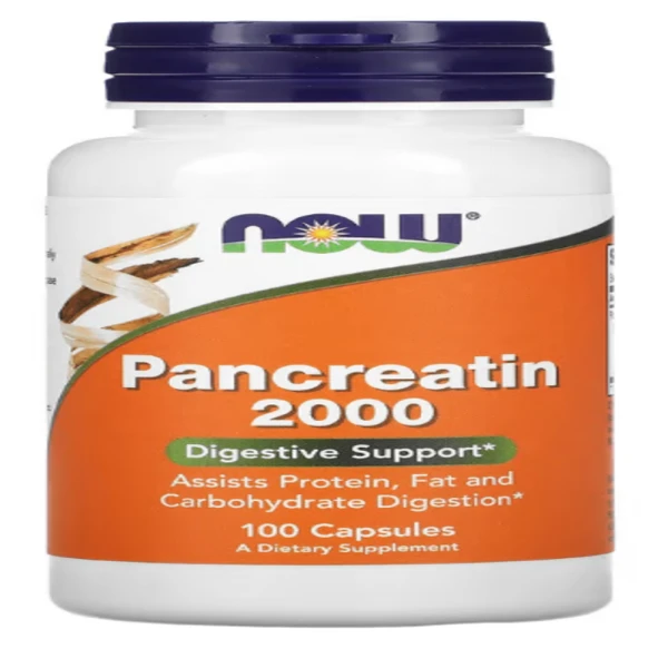 NOW Foods, Pancreatin 2000, 100 Capsules