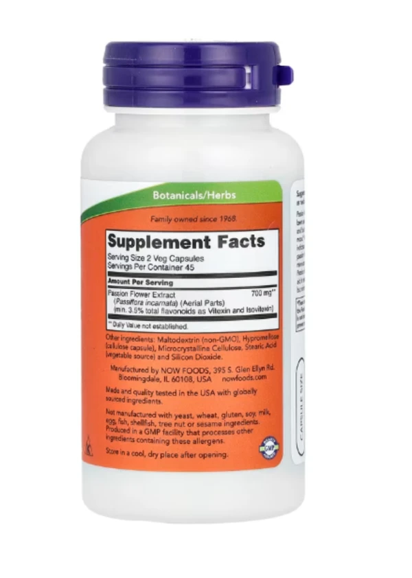 Now Foods, Passion Flower, 350 mg, 90 Veg Capsules