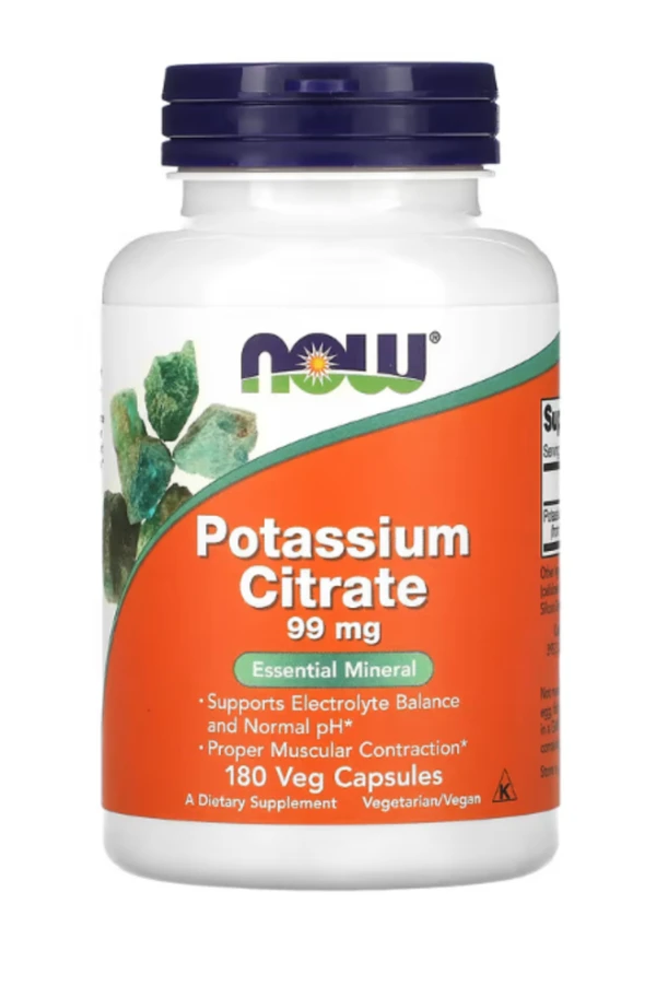 Now Foods, Potassium Citrate, 99 mg, 180 Capsules
