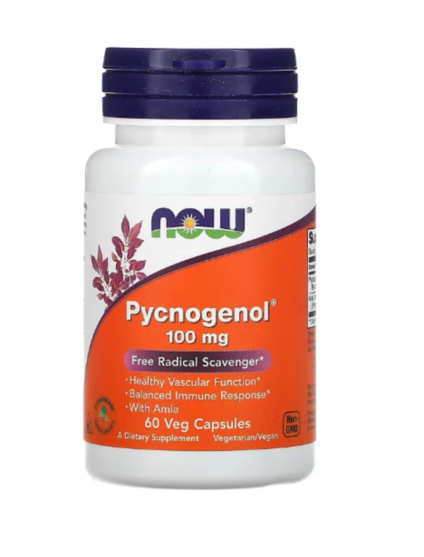 Now Foods, Pycnogenol, 100 mg, 60 Vcaps