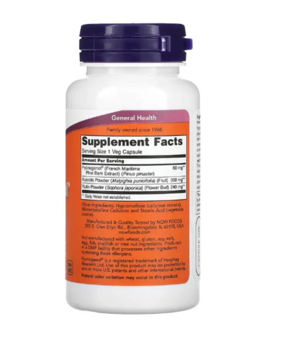 Now Foods, Pycnogenol, 60 mg, 50 Veg Capsules