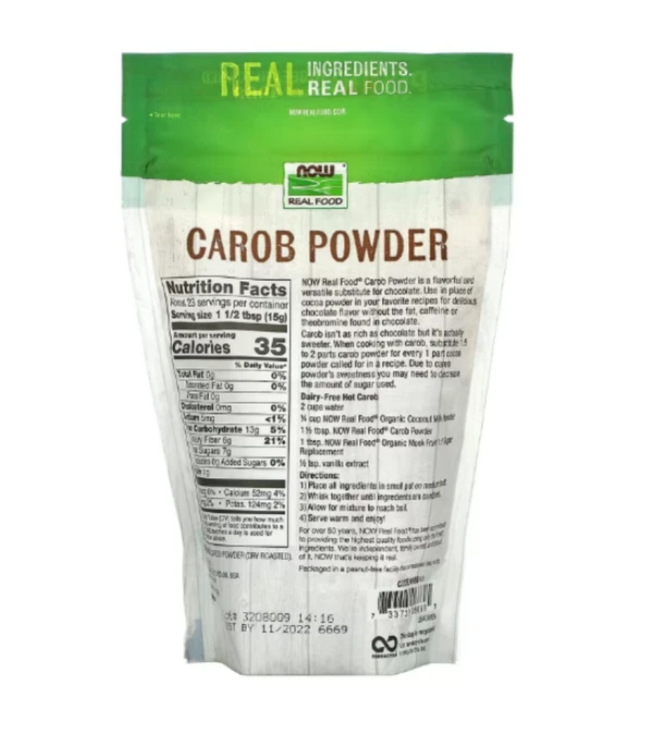 Now Foods, Real Food, Carob Powder, 12 oz (340g)