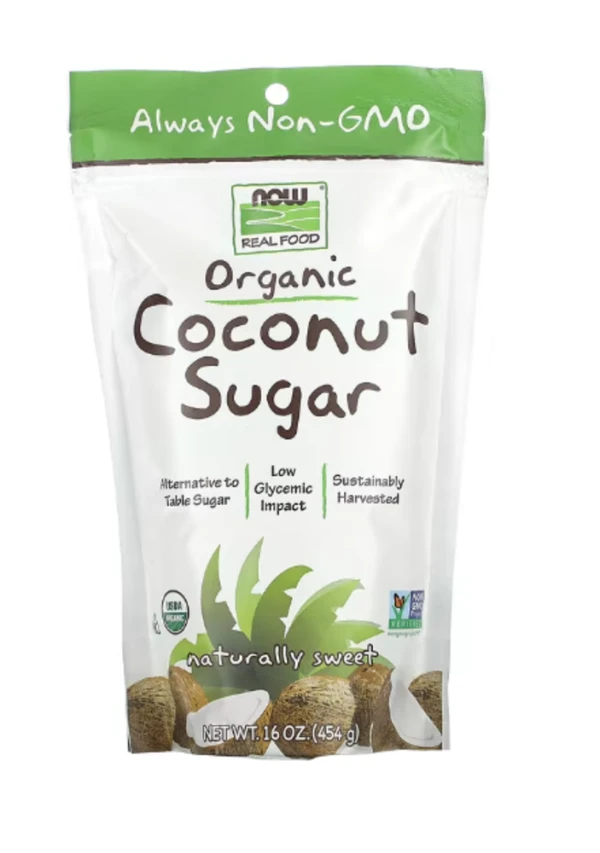 NOW Foods, Real Food, Organic Coconut Sugar, 16 oz (454 g)