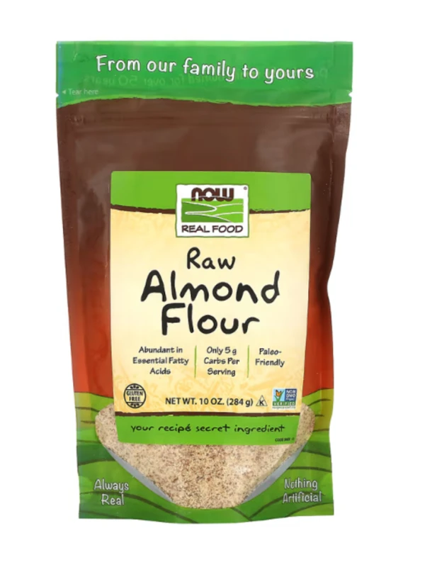 Now Foods, Real Food, Raw Almond Flour, 10 oz (284 g)