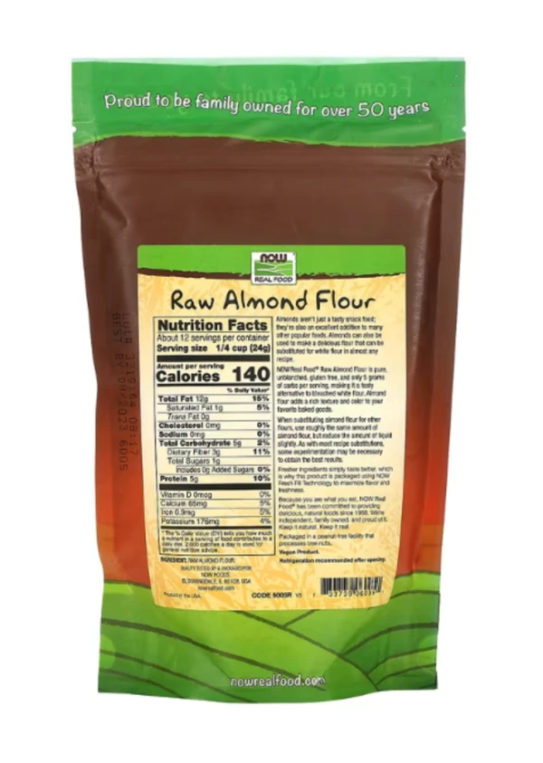 Now Foods, Real Food, Raw Almond Flour, 10 oz (284 g)