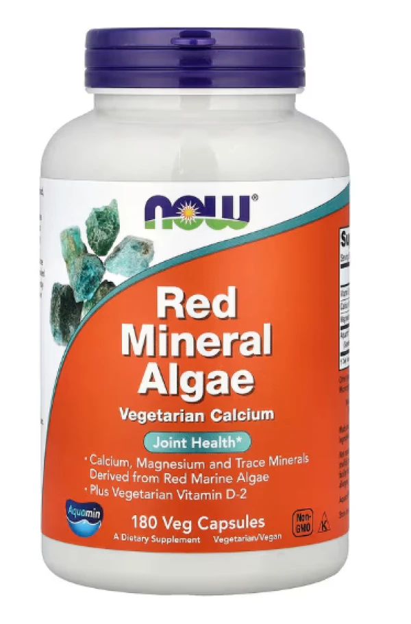 NOW Foods, Red Mineral Algae, 180 Veg Capsules