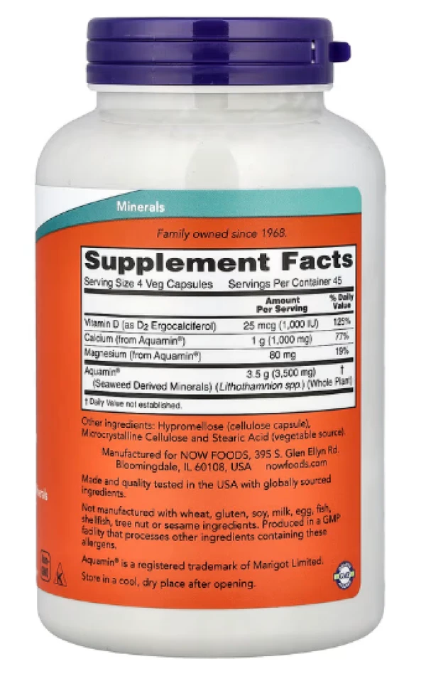 NOW Foods, Red Mineral Algae, 180 Veg Capsules
