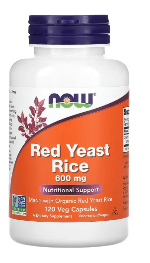Now Foods, Red Yeast Rice, 600 mg, 120 Veg Capsules