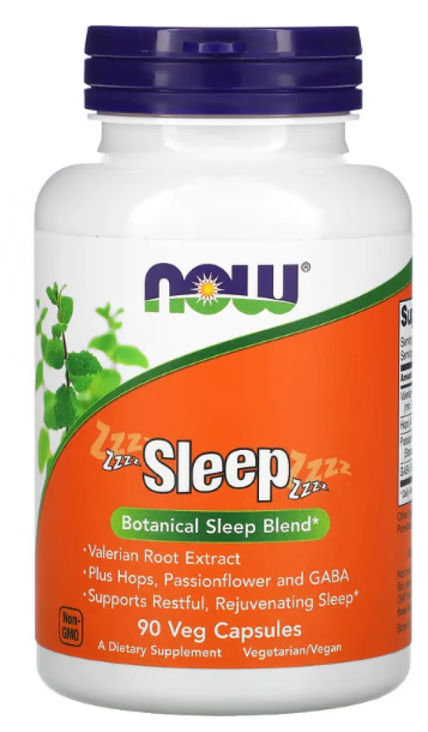 NOW Foods, Sleep, Botanical Sleep Blend, 90 Veg Capsules