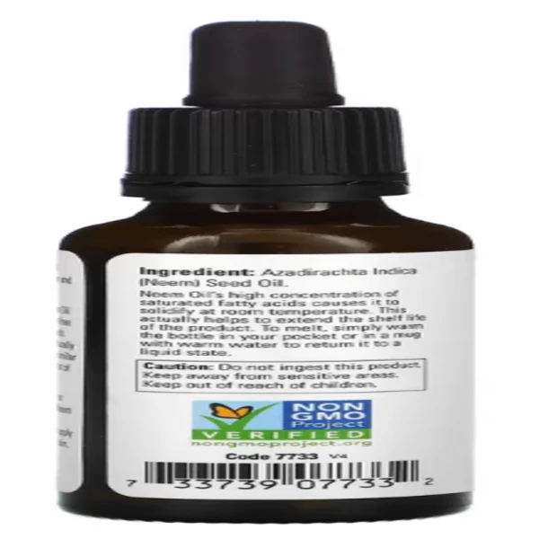 NOW Foods, Solutions, 100% Pure Neem Oil, 1 fl oz (30 ml)