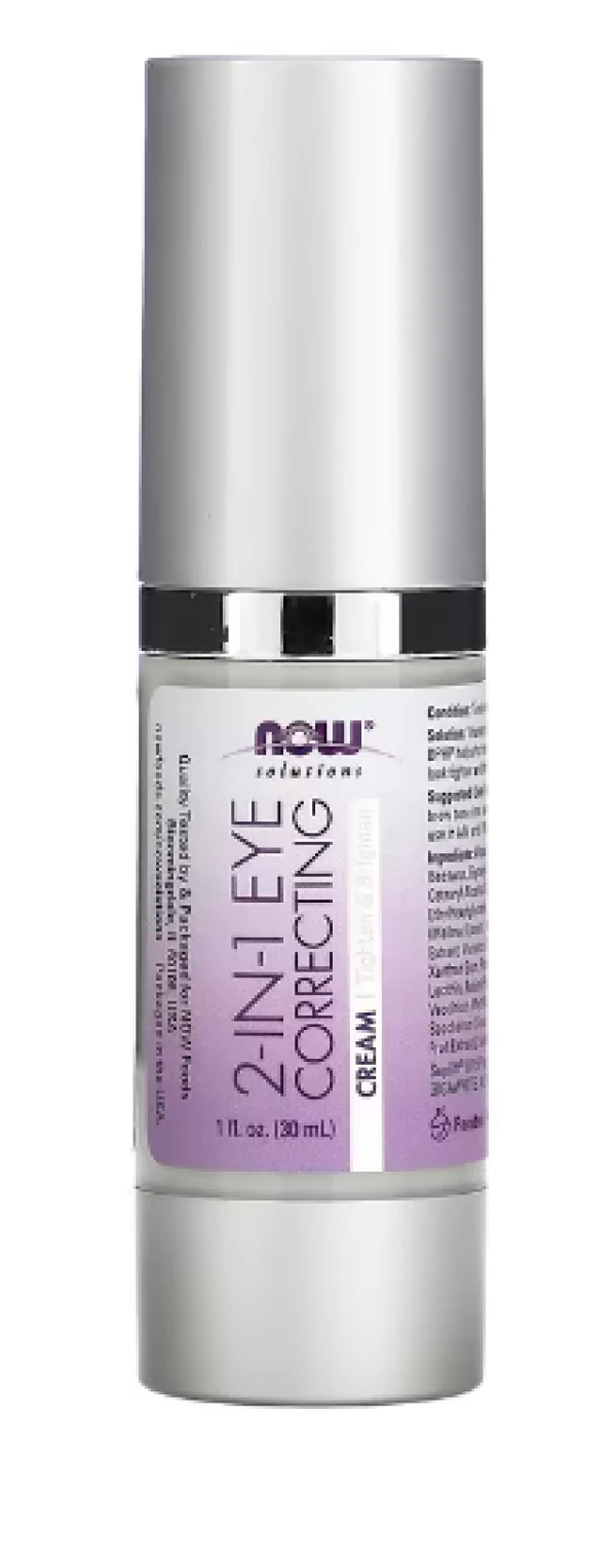 Now Foods, Solutions, 2 in 1 Correcting Eye Cream, 1 fl oz (30 ml)