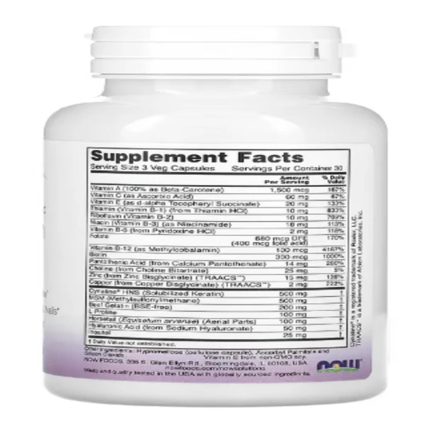 NOW Foods, Solutions, Clinically Advanced Hair, Skin & Nails, 90 Veg Capsules