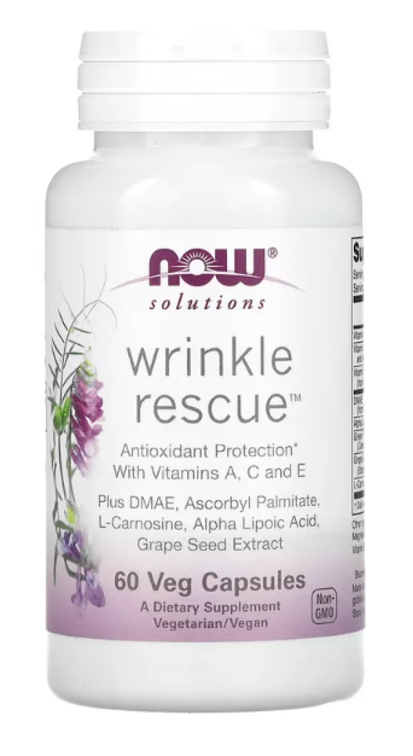 NOW Foods, Solutions, Wrinkle Rescue, 60 Veg Capsules
