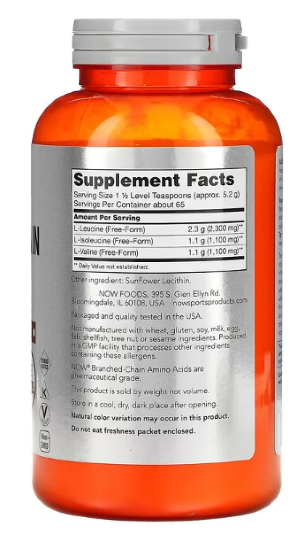 Now Foods, Sports, Branched Chain Amino Acid Powder, 12 oz (340 g)