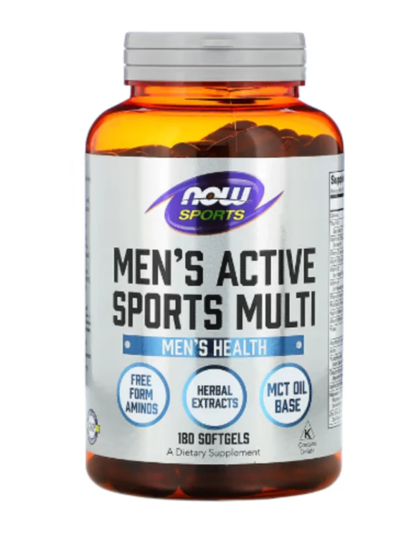 NOW Foods, Sports, Men's Active Sports Multi, 180 Softgels