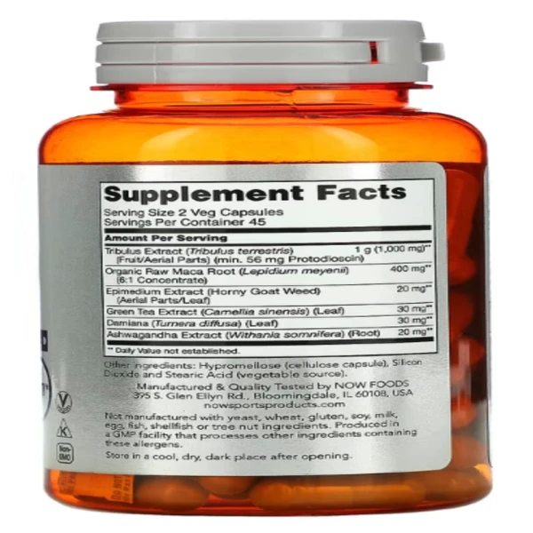 NOW Foods, Sports, Tribulus Extreme, Men's Health, 90 Veg Capsules
