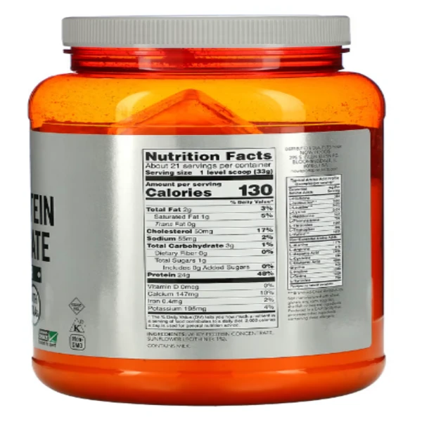 NOW Foods, Sports, Whey Protein Concentrate Protein Powder, Unflavored, 1.5 lbs (680 g)