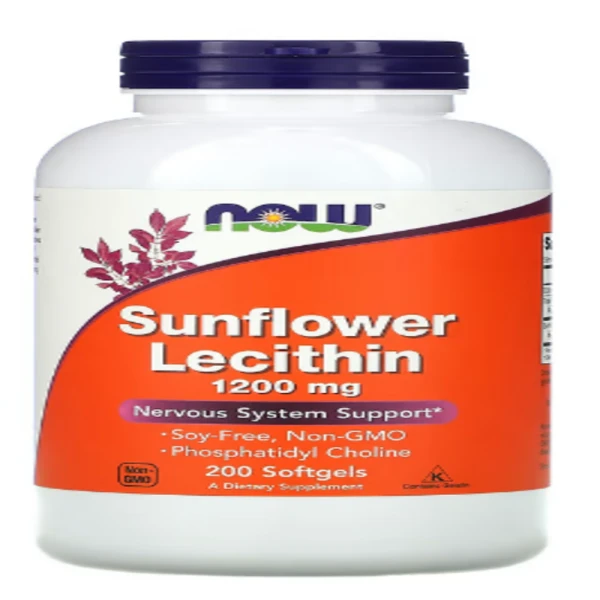 NOW Foods, Sunflower Lecithin, 1,200 mg, 200 Softgels