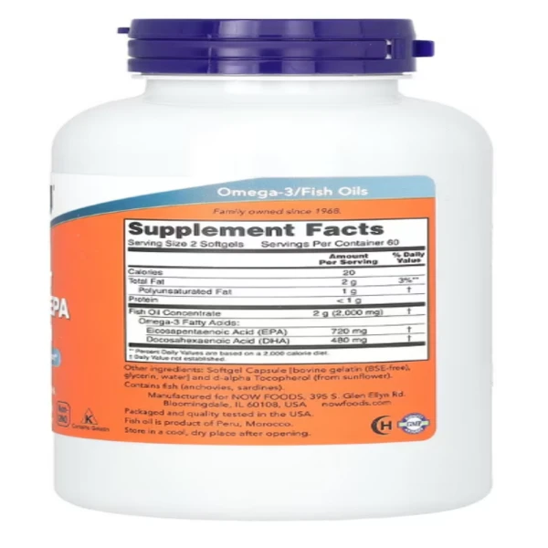 NOW Foods, Super Omega EPA Fish Oil, 120 Softgels