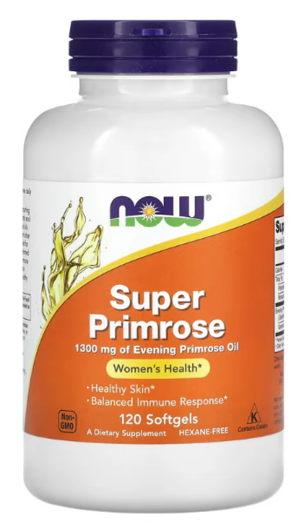 NOW Foods, Super Primrose, 1,300 mg, 120 Softgels