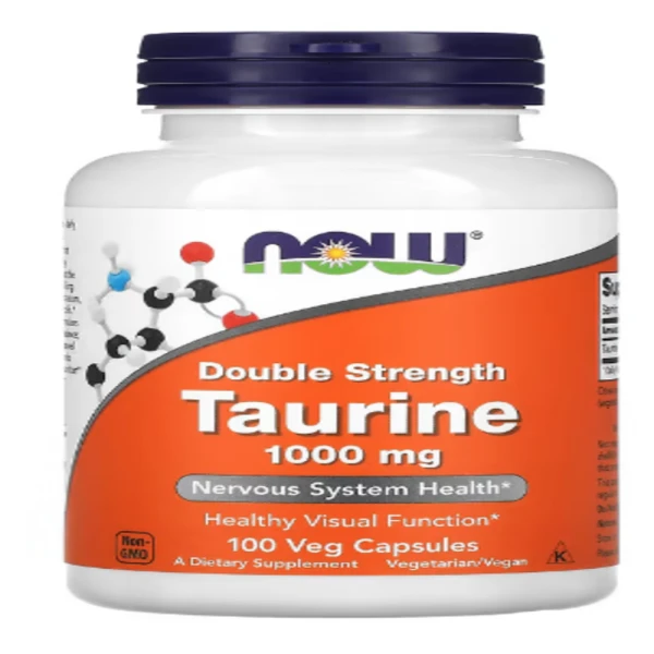 Now Foods, Taurine, Double Strength, 1000 mg, 100 Capsules
