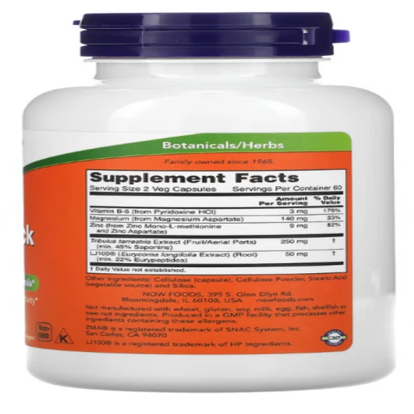 Now Foods, TestoJack 100, 120 Vcaps