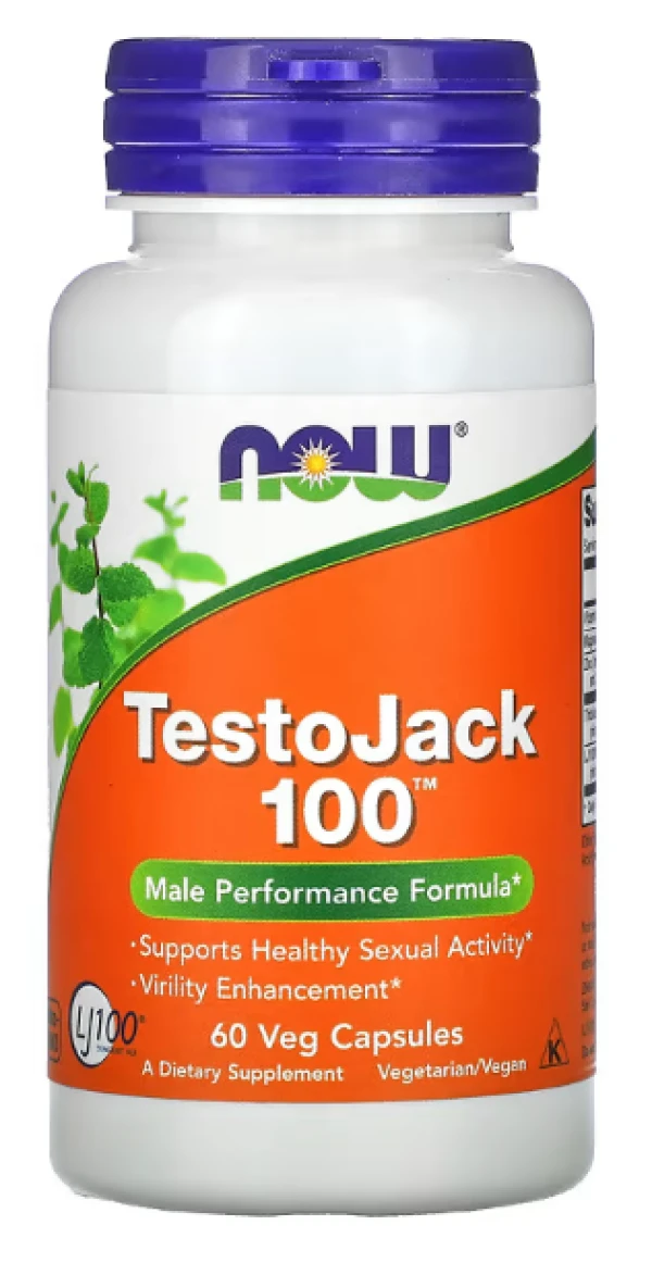 NOW Foods, TestoJack 100, 60 Veg Capsules