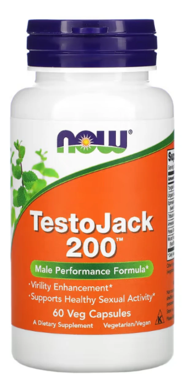 NOW Foods, TestoJack 200, 60 Veg Capsules