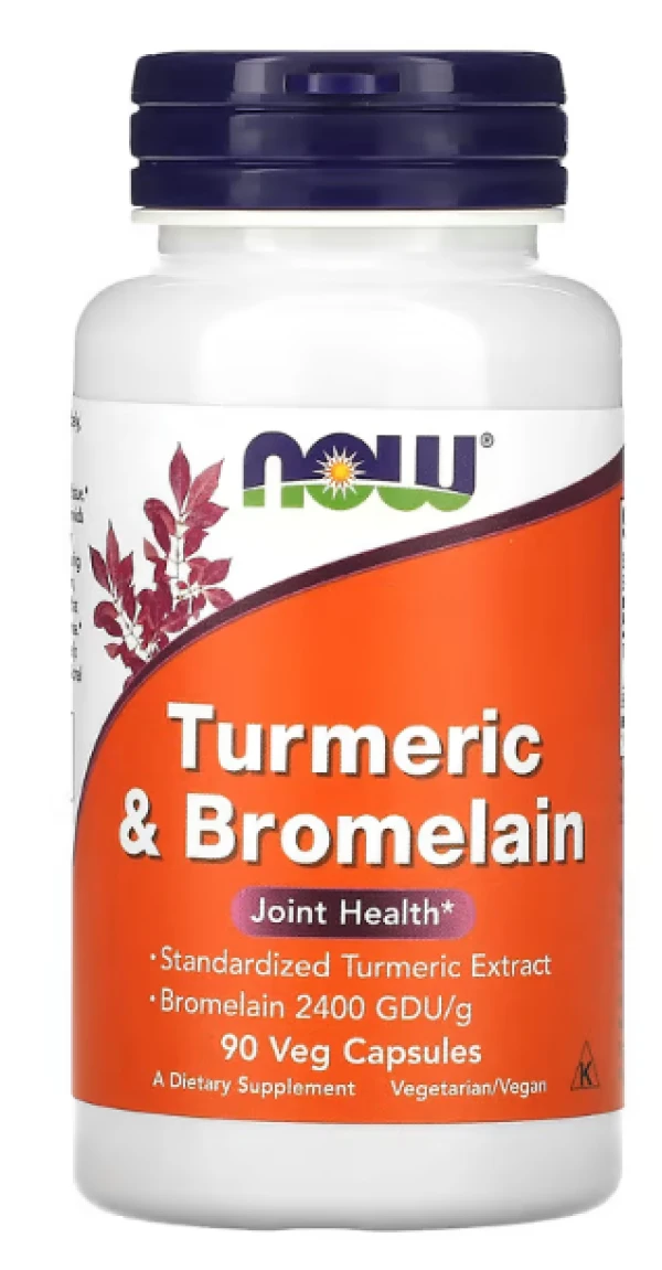 Now Foods, Turmeric & Bromelain, 90 Vcaps