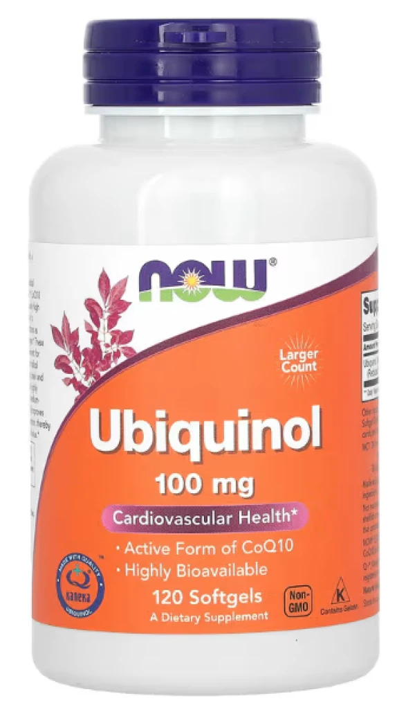 NOW Foods, Ubiquinol, 100 mg, 120 Softgels