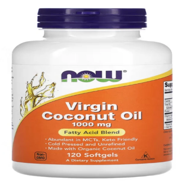 Now Foods, Virgin Coconut Oil, 1000 mg, 120 Softgels