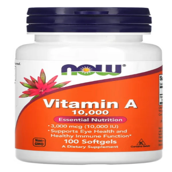 Now Foods, Vitamin A, 10,000 IU, 100 Softgels