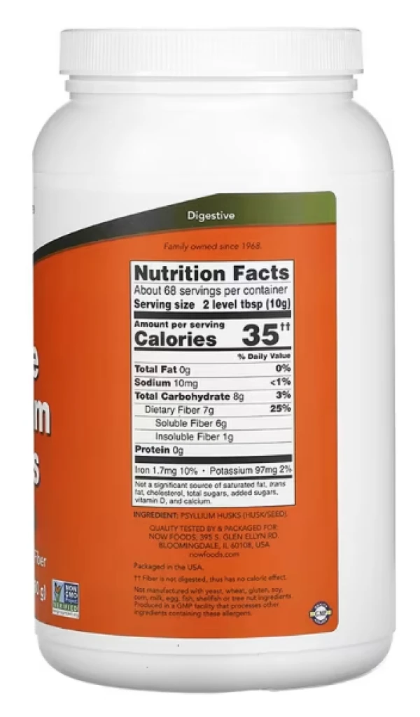 Now Foods, Whole Psyllium Husks, 24 oz (680 g)