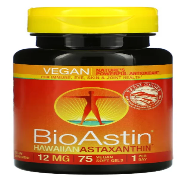 Nutrex Hawaii, BioAstin, 12 mg, 75 Vegan Soft Gels