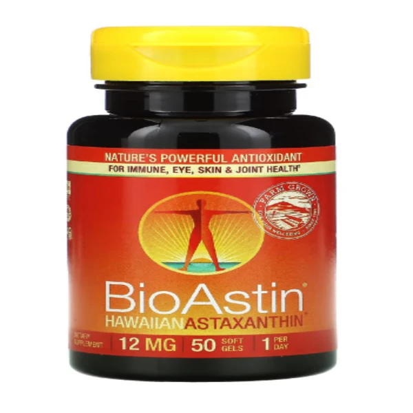 Nutrex Hawaii, BioAstin, Hawaiian Astaxanthin, 12 mg, 50 Soft Gels