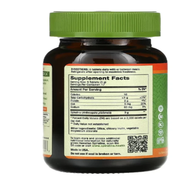 Nutrex Hawaii, Pure Hawaiian Spirulina, 500 mg, 100 Tablets