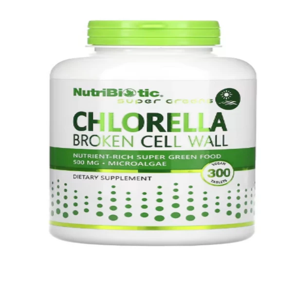 NutriBiotic, Chlorella, 500 mg, 300 Vegan Tablets