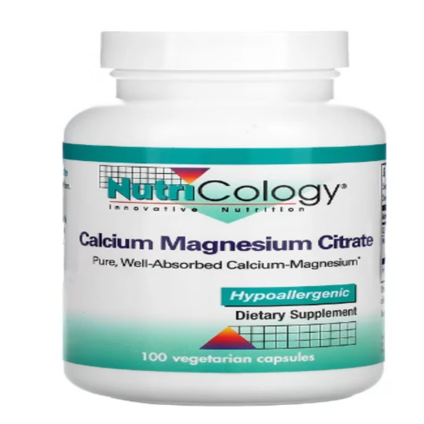 Nutricology, Calcium Magnesium Citrate, 100 Vegetarian Capsules