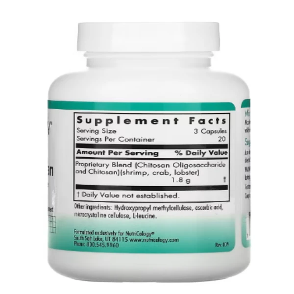 Nutricology, MicroChitosan, 60 Vegicaps